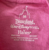 Disney Girls Princesses Graphic Pink Short Sleeve Shirt Size Medium