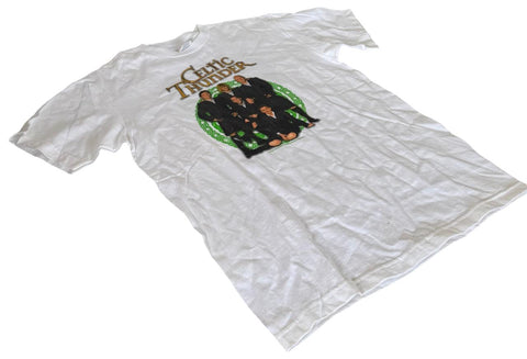 Delta Boys Celtic Thunder Graphic White Short Sleeve Shirt Size Large