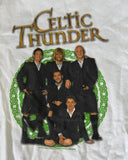 Delta Boys Celtic Thunder Graphic White Short Sleeve Shirt Size Large
