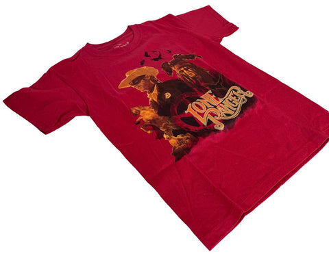 Disneyland Paris Youth Lone Ranger Graphic Red Short Sleeve Shirt Size 12