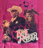 Disneyland Paris Youth Lone Ranger Graphic Red Short Sleeve Shirt Size 12