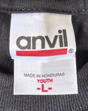 Anvil Youth Demi Lovato Graphic Black Short Sleeve Shirt Size Large