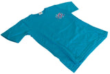 Anvil Girls Southern Belle Peace Love And Flip Flops Blue Shirt Size Small