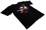 Disney Boys Mickey Mouse Vampire Boo! Black Short Sleeve Shirt Size Medium