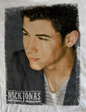 Anvil Youth Nick Jonas Tour 2011 Graphic White Short Sleeve Shirt Size Large