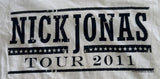 Anvil Youth Nick Jonas Tour 2011 Graphic White Short Sleeve Shirt Size Large
