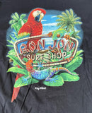 Anvil Youth Ron Jon Surf Shop Key West Black Short Sleeve Shirt Size Medium