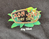 Anvil Youth Ron Jon Surf Shop Key West Black Short Sleeve Shirt Size Medium