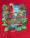 Anvil Youth Ron Jon Surf Shop Key West Red Short Sleeve Shirt Size Medium