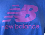 New Balance Women's NB Logo Blue Short Sleeve Shirt Size X-Large