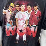 Alstyle Men's Boy Band WOW Tour 2010 Graphic Black Short Sleeve Shirt Size Large