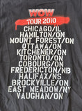 Alstyle Men's Boy Band WOW Tour 2010 Graphic Black Short Sleeve Shirt Size Large