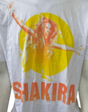 Alstyle Men's Shakira The Sun Comes Out World Tour 2010 White Shirt Size Large