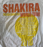 Alstyle Men's Shakira The Sun Comes Out World Tour 2010 White Shirt Size Large