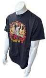 Anvil Men's McClain Sisters Tell A Friend Graphic Black Shirt Size Large