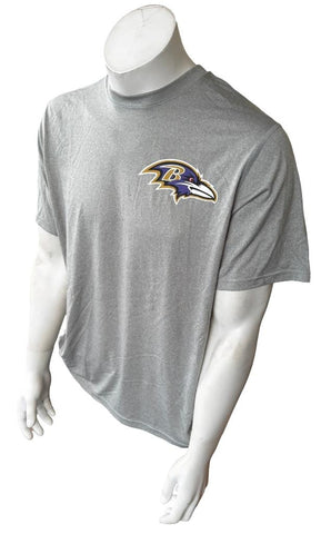 Nike Dri-Fit Men's Baltimore Ravens Graphic Gray Short Sleeve Shirt Size Large