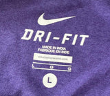 Nike Dri-Fit Men's Baltimore Ravens Graphic Purple Short Sleeve Shirt Size Large