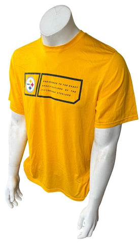 Nike Dri-Fit Men's Pittsburgh Steelers Engineered Yellow Shirt Size Large