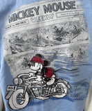 Disney Men's Mickey Mouse Weekly Comic Graphic Blue Shirt Size Large