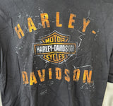 Harley-Davidson Motorcycles Graphic Black Short Sleeve Shirt Size X-Large