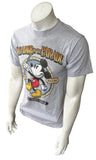 Disney Men's Mickey Mouse Leader Of The Parade Graphic Gray Shirt Size Small