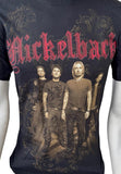 Anvil Men's Nickelback Tour 2010 Black Short Sleeve Shirt Size Small