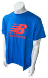 New Balance Men's NB Graphic Blue Short Sleeve Shirt Size X-Large