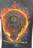 Alstyle Men's The Hunger Games District 12 Black Short Sleeve Shirt Size Small