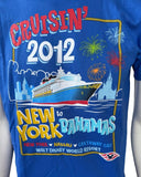 Disney Boys Cruisin' 2012 New York To Bahamas Blue Short Sleeve Shirt Size XL