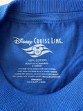 Disney Boys Cruisin' 2012 New York To Bahamas Blue Short Sleeve Shirt Size XL