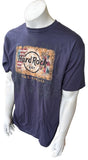 Hard Rock Cafe Men's Orlando Love All Serve All Navy Short Sleeve Shirt Size L