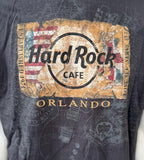 Hard Rock Cafe Men's Orlando Love All Serve All Black Short Sleeve Shirt Size L