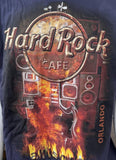 Hard Rock Cafe Men's Orlando One Is All Navy Short Sleeve Shirt Size Large
