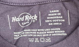 Hard Rock Cafe Men's Orlando Guitar Graphic Navy Short Sleeve Shirt Size Large
