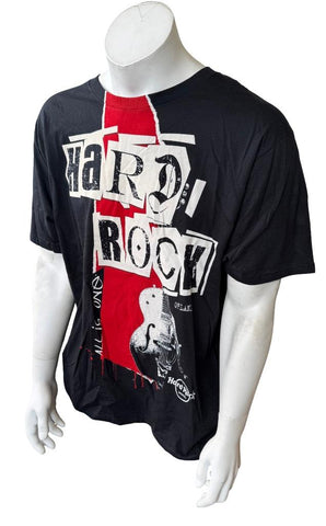 Hard Rock Hotel Men's Orlando All Is One Black Short Sleeve Shirt Size X-Large
