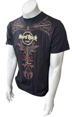 Hard Rock Cafe Men's Orlando Love All Serve All Black Short Sleeve Shirt Size M