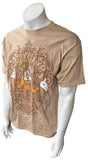 Walt Disney World Men's Goofy Always Charismatic Brown Short Sleeve Shirt Size L