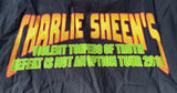 Anvil Men's Charlie Sheen Violent Torpedo Of Truth Tour 2011 Black Shirt Size XL