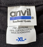 Anvil Men's Charlie Sheen Violent Torpedo Of Truth Tour 2011 Black Shirt Size XL
