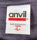 Anvil Youth Mickey Mouse I Love NY Navy Short Sleeve Shirt Size Large