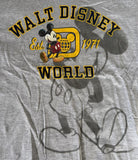 Disneyland Boys Walt Disney World Mickey Mouse Est. 1971 Gray Shirt Size Small