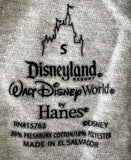 Disneyland Boys Walt Disney World Mickey Mouse Est. 1971 Gray Shirt Size Small