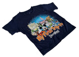 Disney Boys My First Trip To Disneyland Resort Navy Short Sleeve Shirt Size 3T