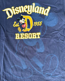 Disney Boys Disneyland Resort Mickey Mouse Est. 1955 Graphic Navy Shirt Size M
