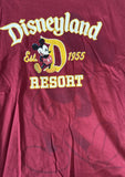 Disney Boys Disneyland Resort Mickey Mouse Est. 1955 Graphic Red Shirt Size M