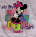 Disney Parks Girls Disneyland Resort My First Minnie Mouse Shirt Size 12M