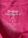 Disney Women's Disneyland Est. 1955 Graphic Pink Short Sleeve Shirt Size Medium