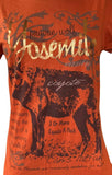 LAT Women's Yosemite National Park Prairie Wolf Coyote Orange Shirt Size Large