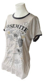 Pimatee Women's Yosemite National Park Animal Graphic Gray Shirt Size X-Large
