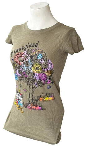 Disney Women's Mickey Mouse And Minnie Mouse Disneyland Graphic Shirt Size XS